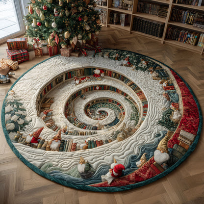 Winter Bookwell Quilted Round Mat NCU0PT10460