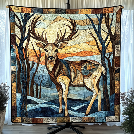 Winter Buck Quilted Blanket NCU0VH1187