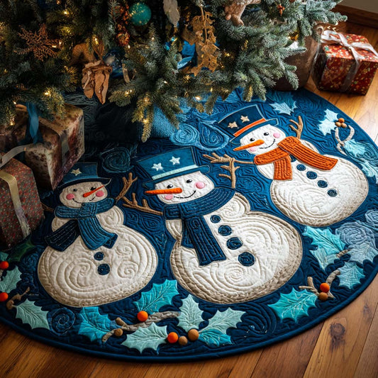 Winter Buddy Christmas Quilted Tree Skirt NCU0NT11117