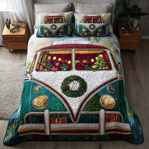 Winter Cabin Camp 3-Piece Quilted Bedding Set NCU0NT11371