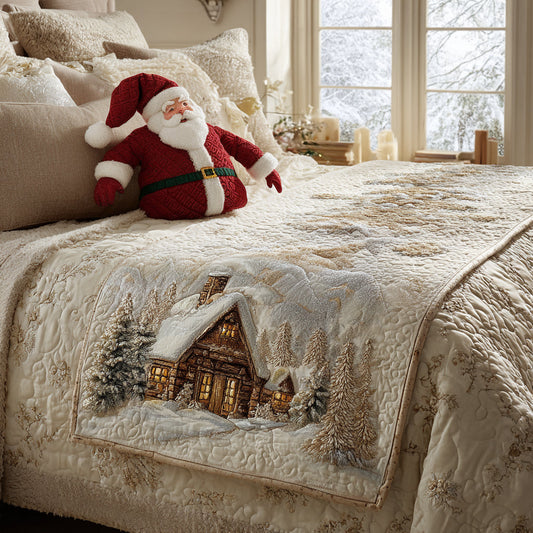 Winter Cabin Quilted Bed Runner NCU0DV8897
