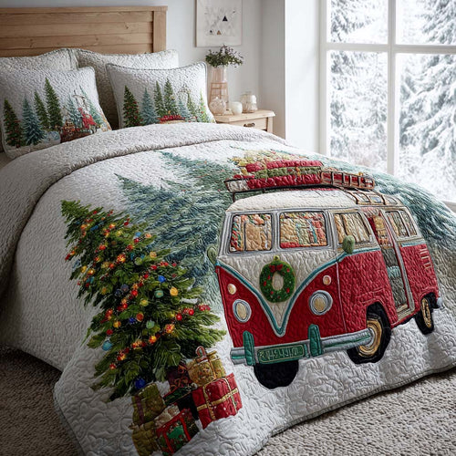 Winter Camp Escape 3-Piece Quilted Bedding Set NCU0NT11372