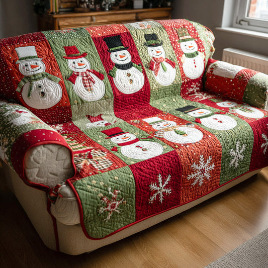 Winter Carol Calm Quilted Sofa Cover NCU0TD1459