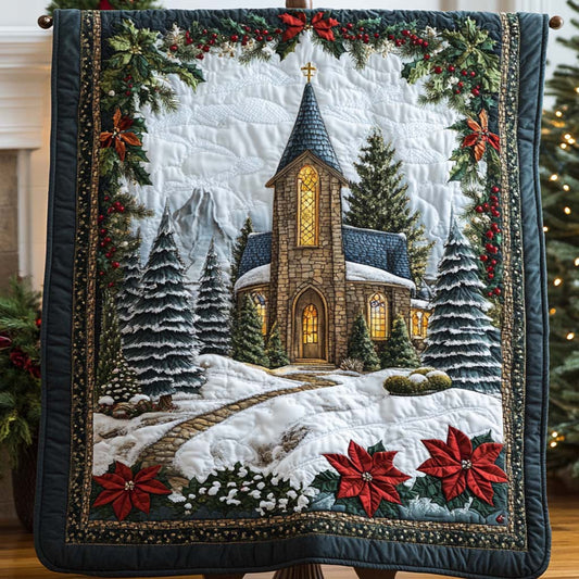 Winter Chapel Quilted Blanket NCU0NT9858