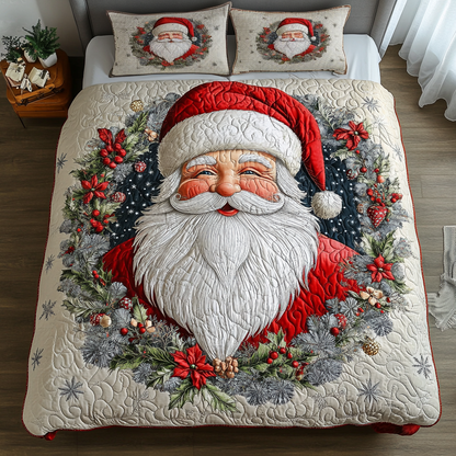 Winter Cheer 3-Piece Quilted Bedding Set NCU0DK10087
