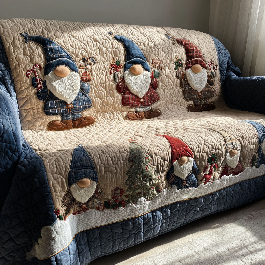 Winter Cheer Friends Quilted Sofa Cover NCU0PT10482