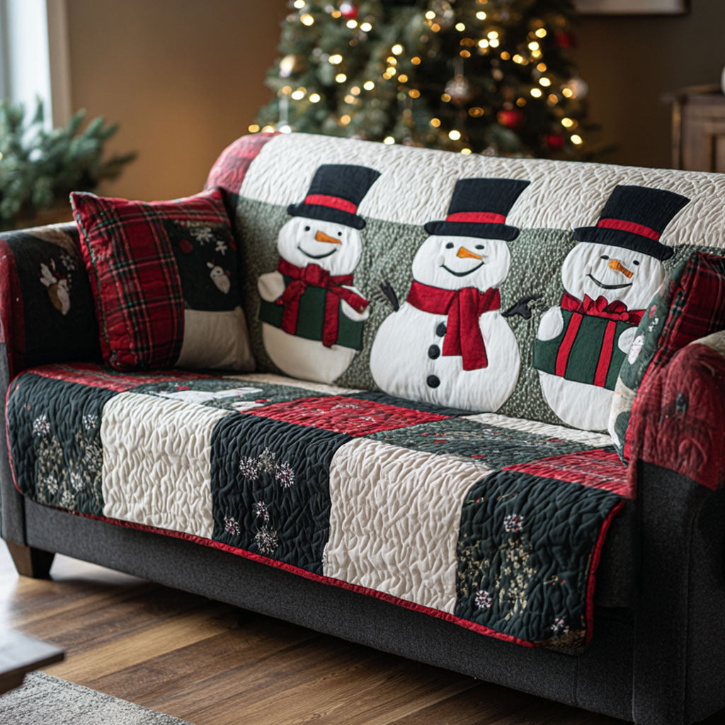 Winter Cheer Quilted Sofa Cover NCU0TV828