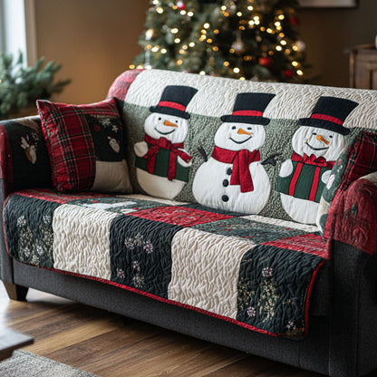 Winter Cheer Quilted Sofa Cover NCU0TV828