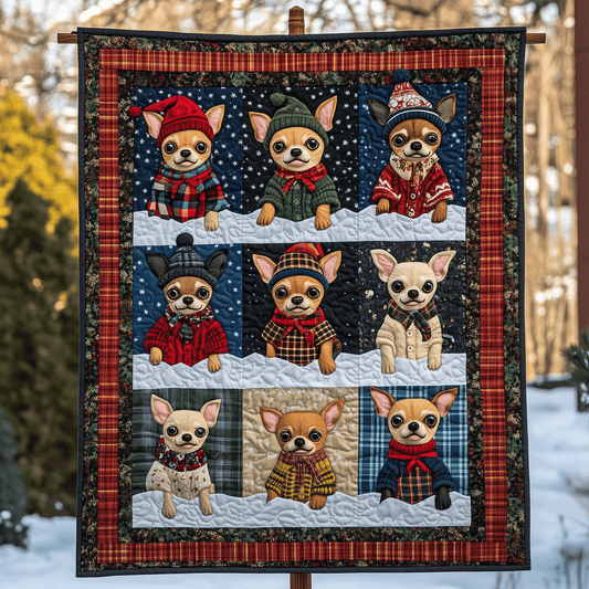 Winter Chi-mas Art Quilt Hanging NCU0TH1616