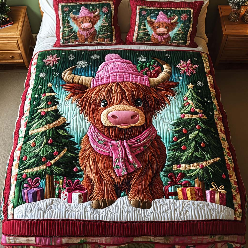 Winter Companion 3-Piece Quilted Bedding Set NCU0NT2319