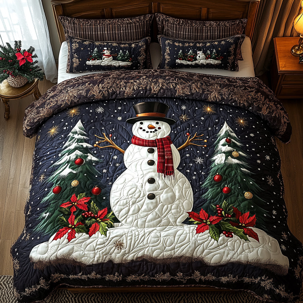 Winter Companions 3-Piece Quilted Bedding Set NCU0DV8522