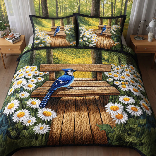 Winter Cottage 3-Piece Quilted Bedding Set NCU0NT5809
