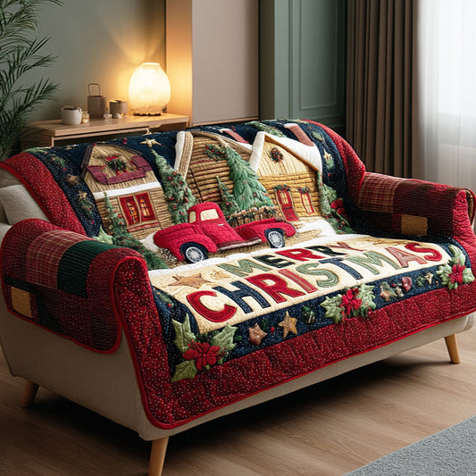 Winter Cozy Spirit Quilted Sofa Cover NCU0TD1389