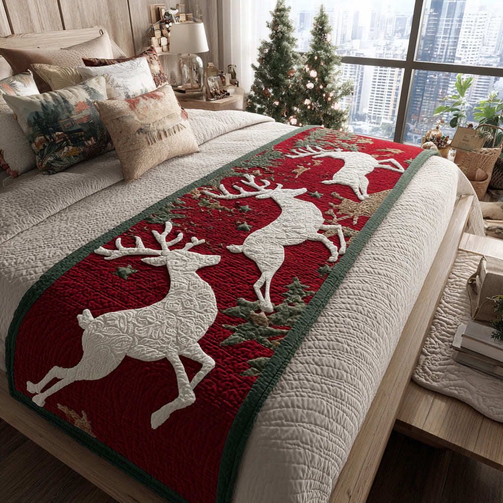 Winter Dash Quilted Bed Runner NCU0DV7611