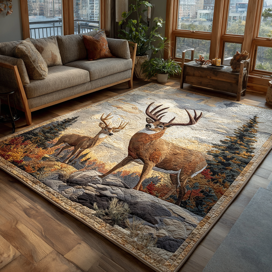 Winter Deer Area Rug NCU0DK10493