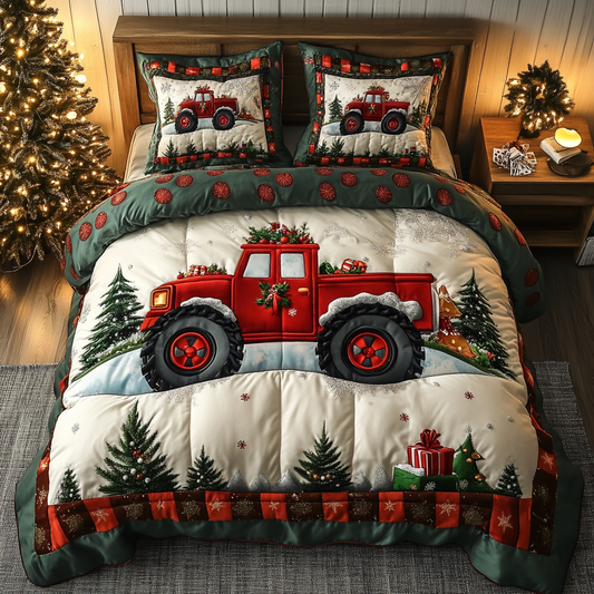Winter Drive 3-Piece Quilted Bedding Set NCU0TL2252