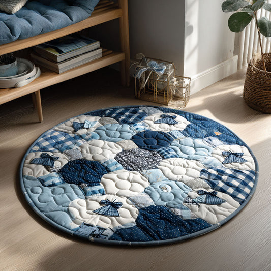Winter Elegance Quilted Round Mat NCU0PT9181