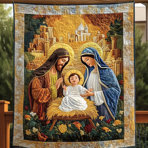 Winter Eve Serenade Quilted Blanket NCU0NT1423