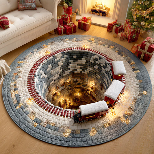 Winter Express Quilted Round Mat NCU0TD786