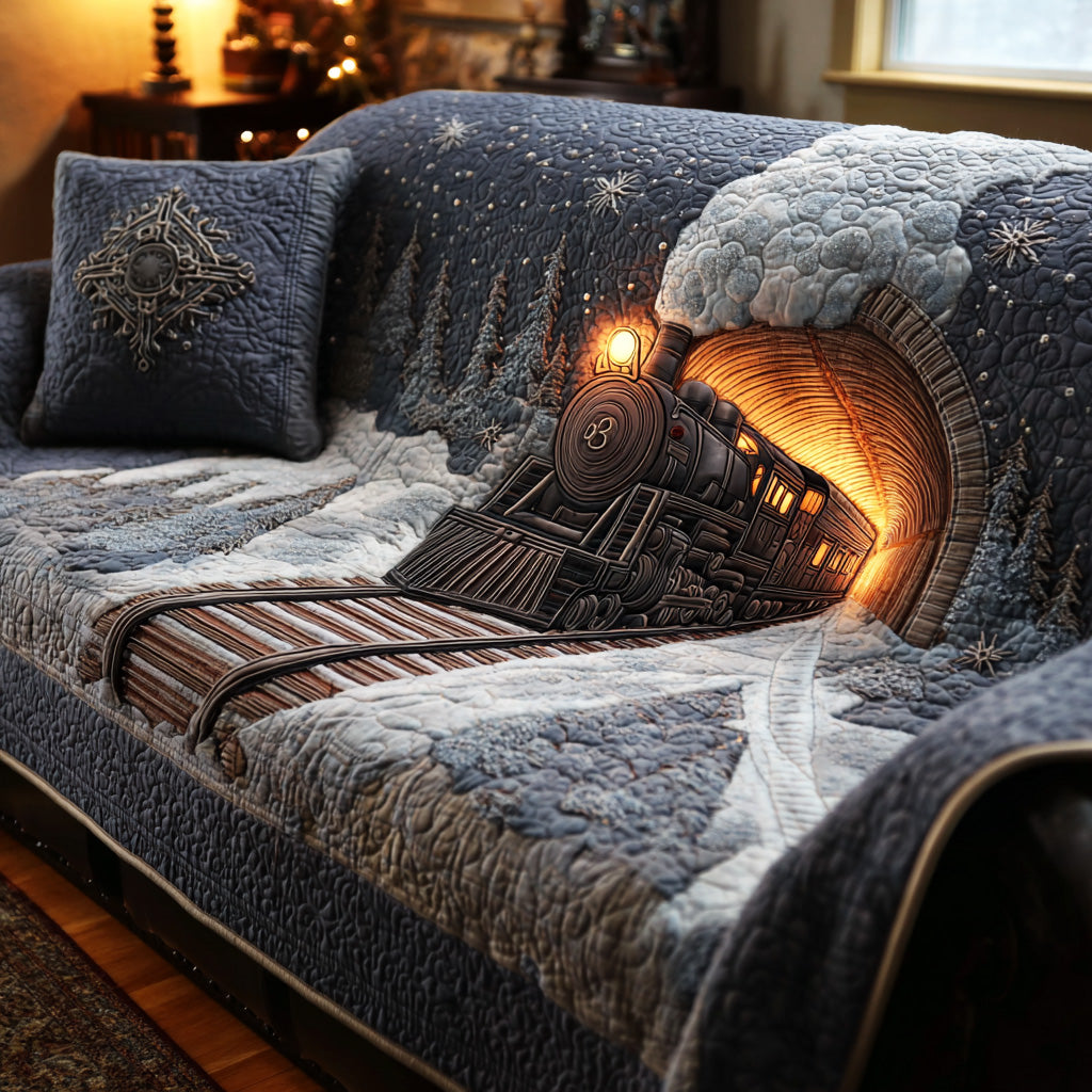 Winter Express Ride Quilted Sofa Cover NCU0TD1408