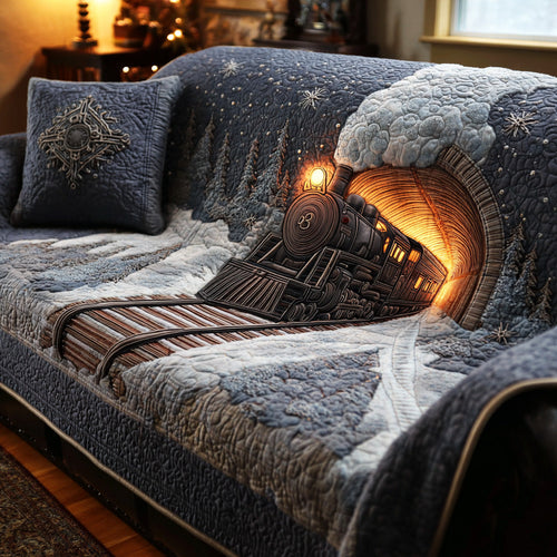 Winter Express Ride Quilted Sofa Cover NCU0TD1408