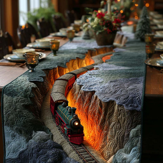 Winter Express Ride Quilted Table Runner NCU0NT11313