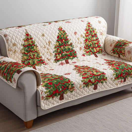 Winter Fir Charm Quilted Sofa Cover NCU0TD642