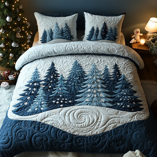 Winter Forest 3-Piece Quilted Bedding Set NCU0DV8141