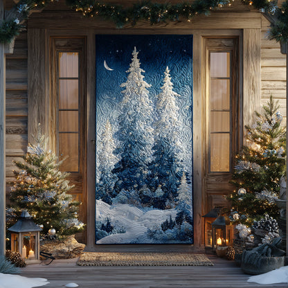 Winter Forest Quilted Door Cover NCU0DV8761