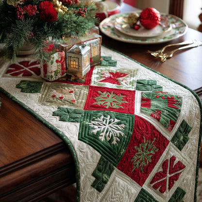 Winter Garland Quilted Table Runner NCU0PT9551