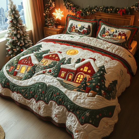 Winter Glow 3-Piece Quilted Bedding Set NCU0DK10398