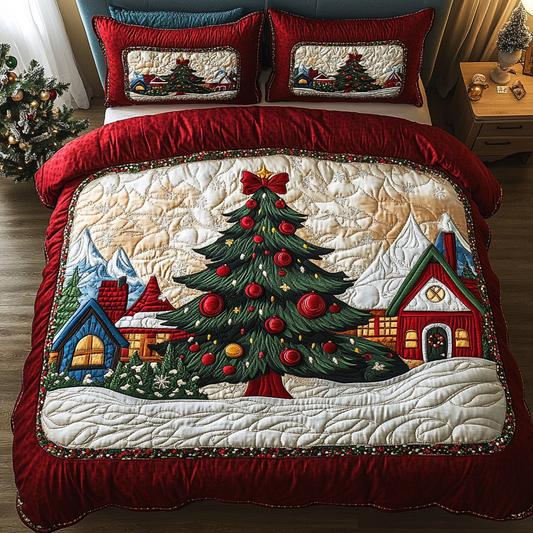 Winter Glow 3-Piece Quilted Bedding Set NCU0DK9763
