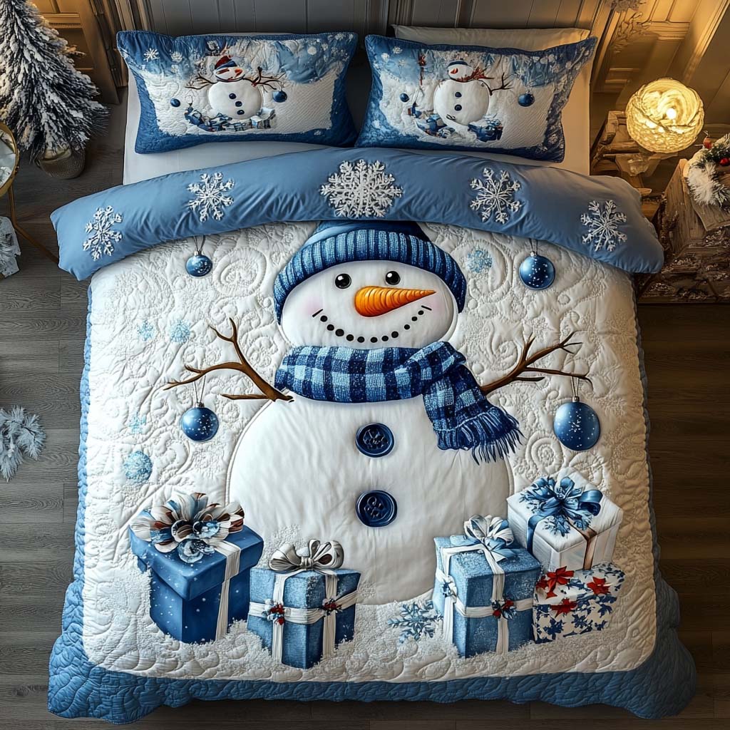 Winter Glow 3-Piece Quilted Bedding Set NCU0NT9802