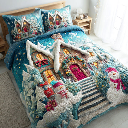 Winter Glow Haven 3-Piece Quilted Bedding Set NCU0TD1108