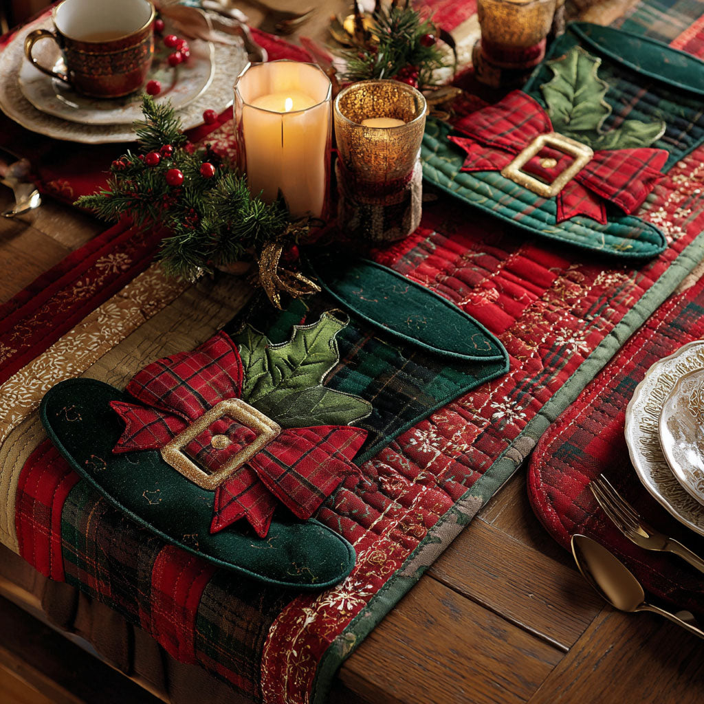 Winter Glow Quilted Table Runner NCU0TD416