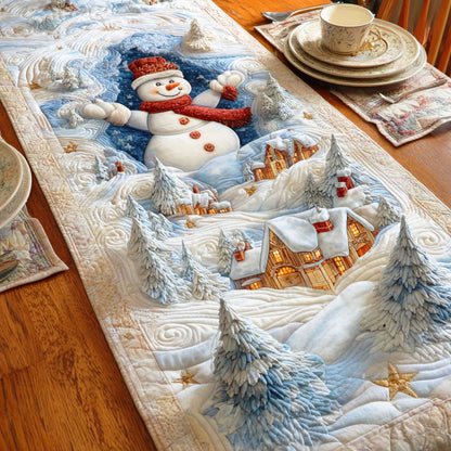 Winter Glow Quilted Table Runner NCU0TD820