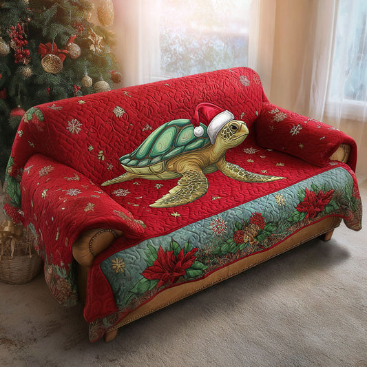 Winter Glow Turtle Quilted Sofa Cover NCU0PT10711