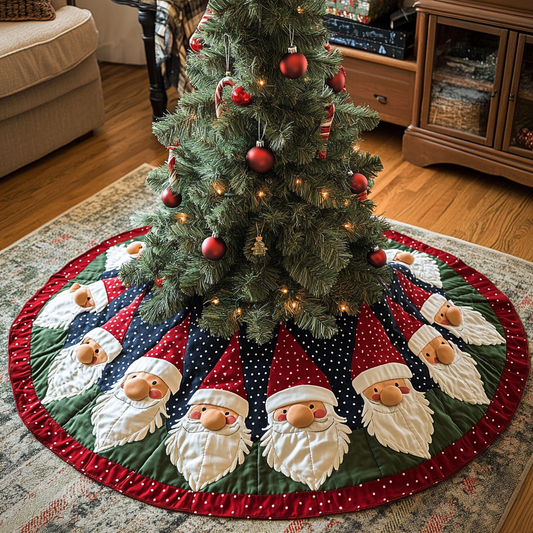 Winter Gnome Christmas Quilted Tree Skirt NCU0DK10440