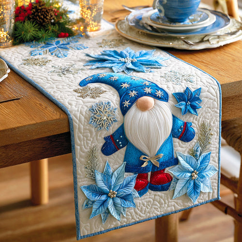Winter Gnome Glow Quilted Table Runner NCU0TD774