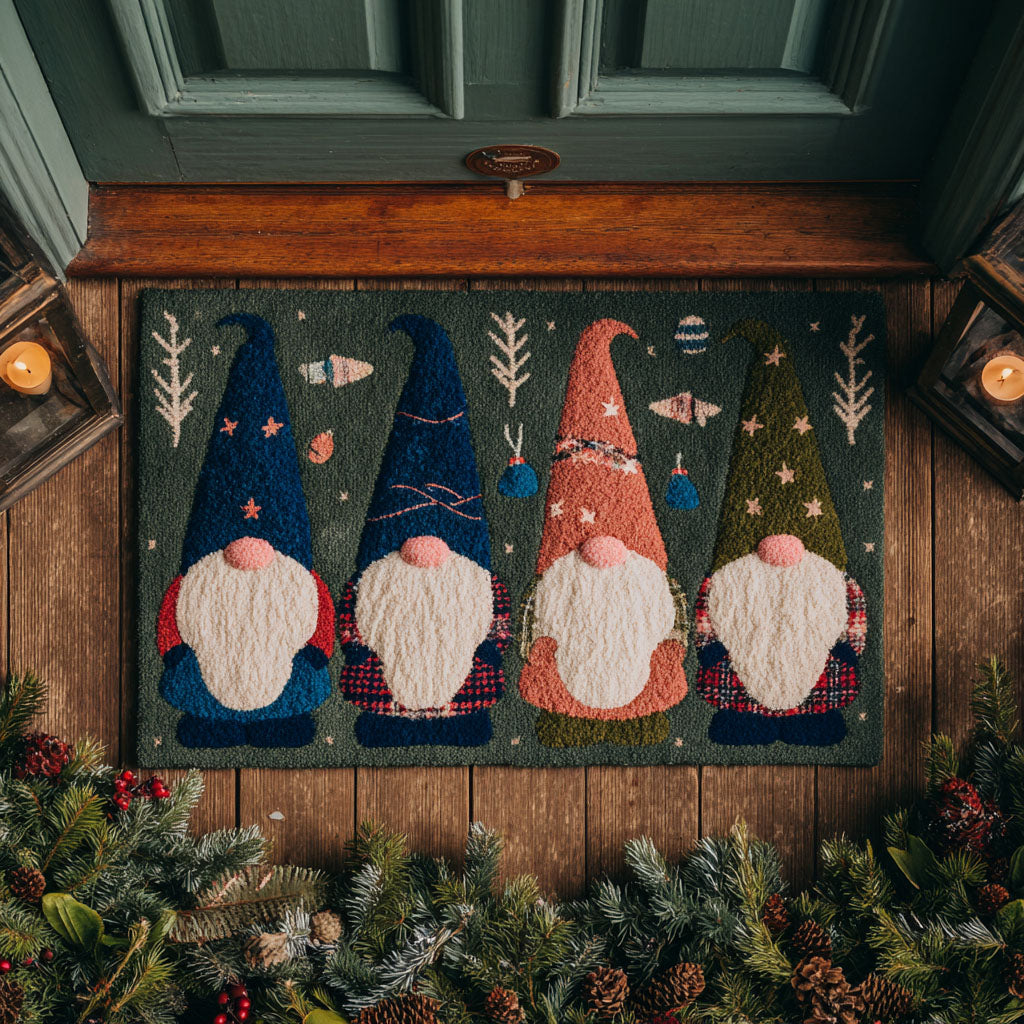 Winter Gnome Trio Doormat NCU0TV587