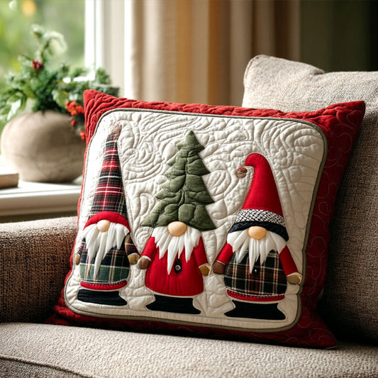 Winter Gnomes Quilted Pillow Case NCU0PT9042