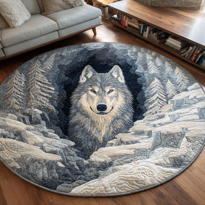 Winter Guardian Quilted Round Mat NCU0TV1431