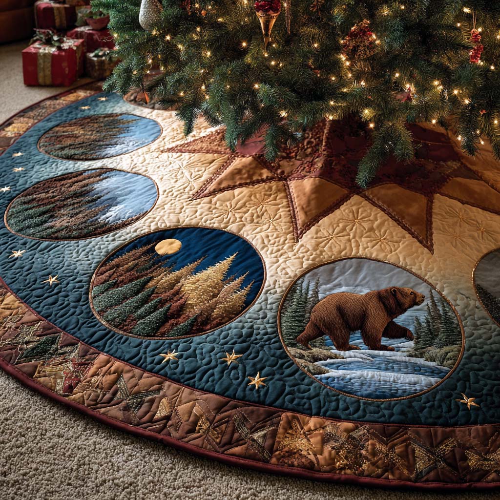 Winter Guardian Quilted Tree Skirt NCU0XD1752