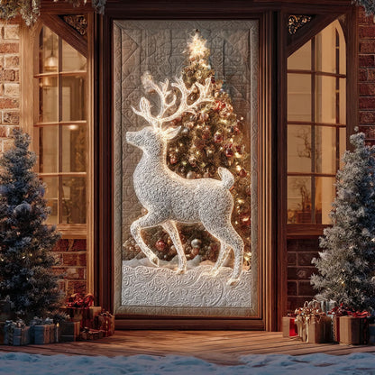 Winter Harmony Deer Quilted Door Cover NCU0PT10545