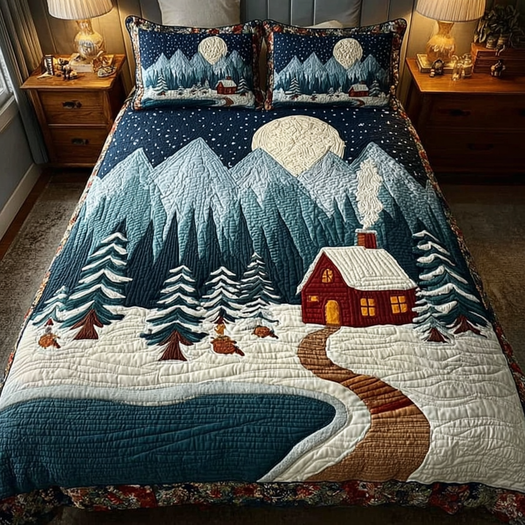 Winter Haven 3-Piece Quilted Bedding Set NCU0DK11322