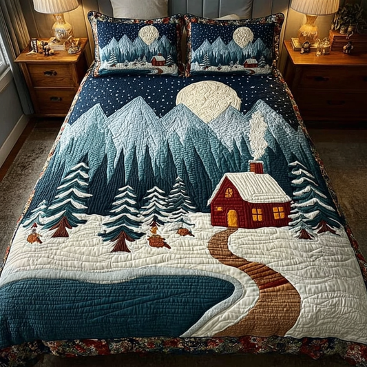 Winter Haven 3-Piece Quilted Bedding Set NCU0DK11322