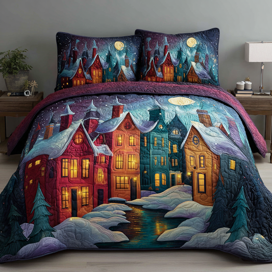 Winter Haven 3-Piece Quilted Bedding Set NCU0DK11370