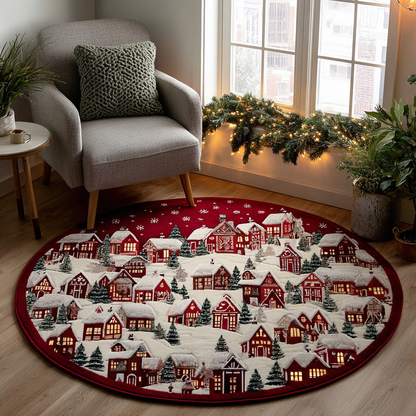 Winter Haven Quilted Round Mat NCU0DK11355