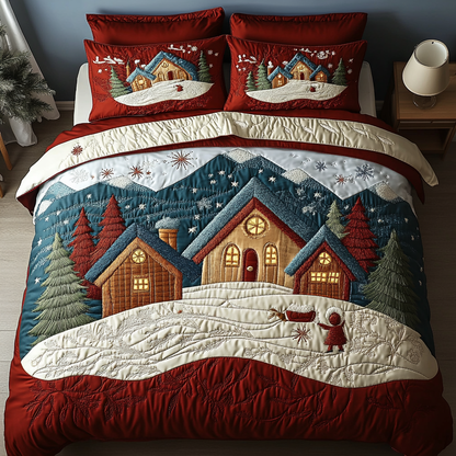 Winter Haven Retreat 3-Piece Quilted Bedding Set NCU0DK2644