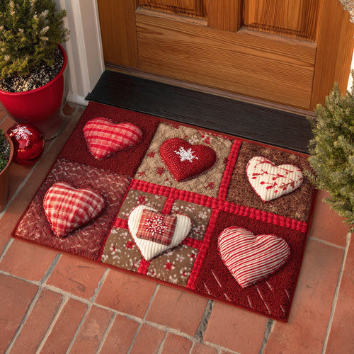 Winter Heart Charm Doormat NCU0TD1878
